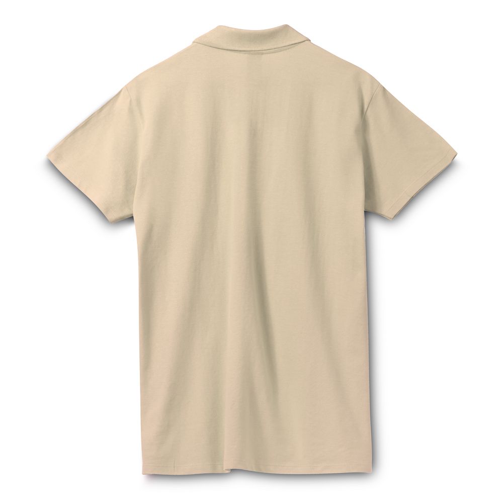 Рубашка поло мужская Spring 210, бежевая (Миниатюра WWW (1000))