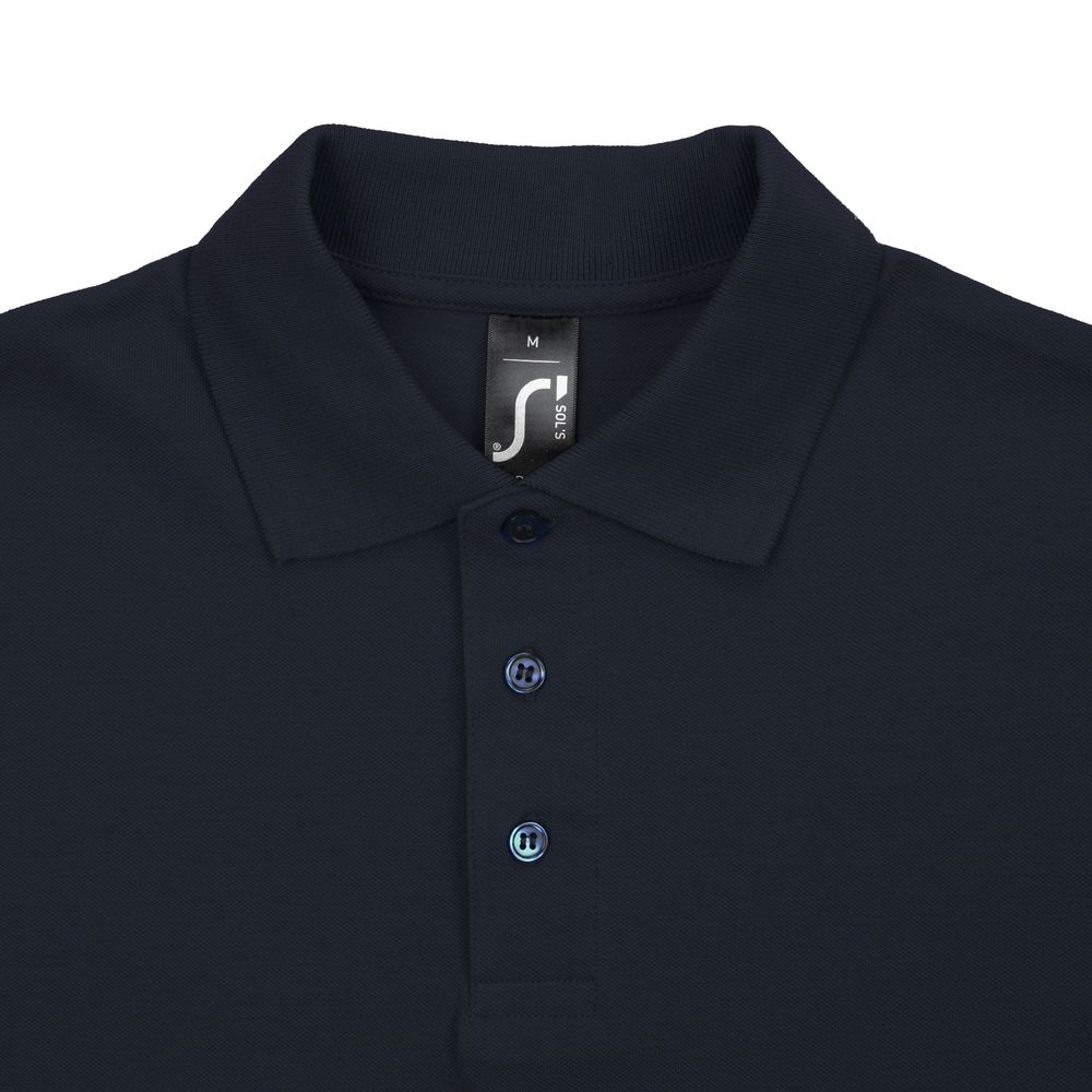 Рубашка поло мужская Spring 210 темно-синяя (navy) (Миниатюра WWW (1000))