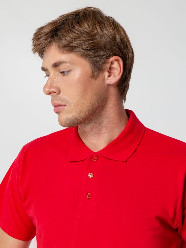 Рубашка поло мужская Spring 210, красная (Миниатюра WWW (1000))