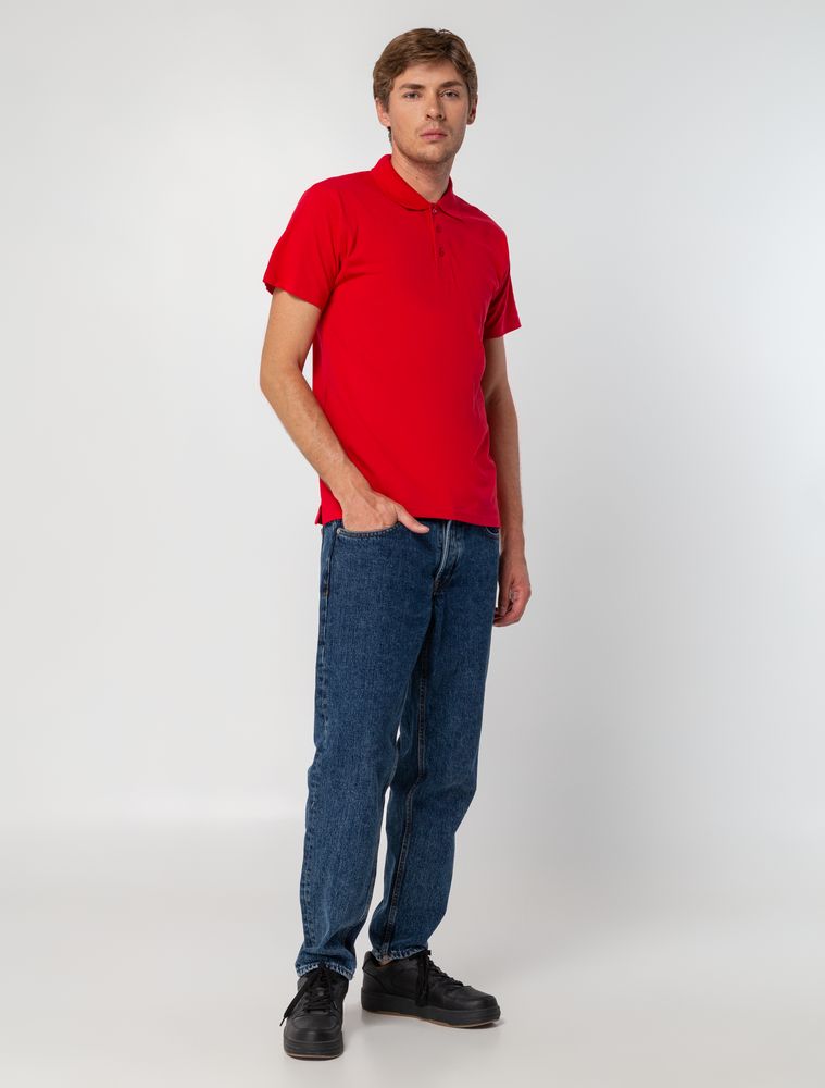 Рубашка поло мужская Spring 210, красная (Миниатюра WWW (1000))