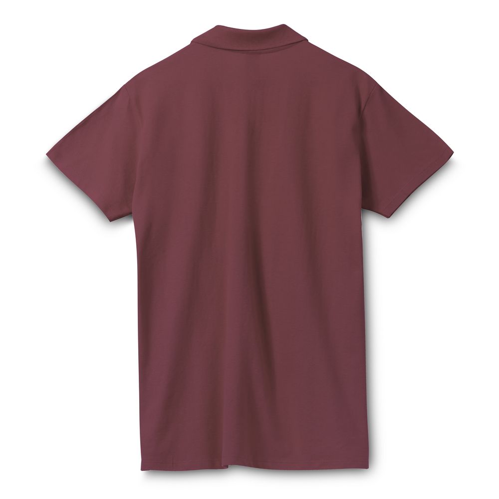 Рубашка поло мужская Spring 210, бордовая (Миниатюра WWW (1000))