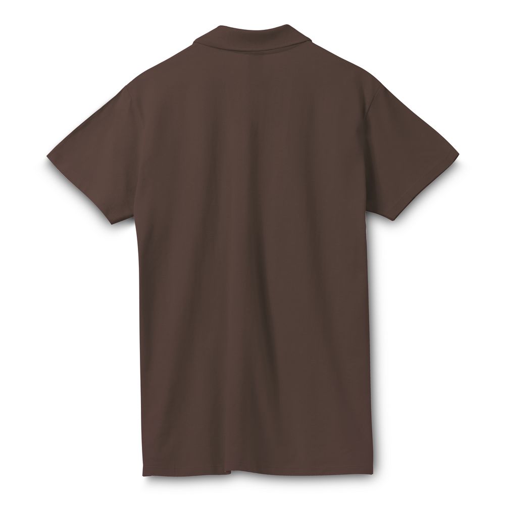 Рубашка поло мужская Spring 210, шоколадно-коричневая (Миниатюра WWW (1000))