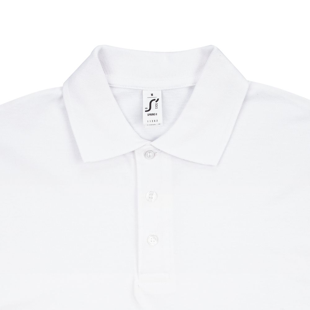 Рубашка поло мужская Spring 210, белая (Миниатюра WWW (1000))