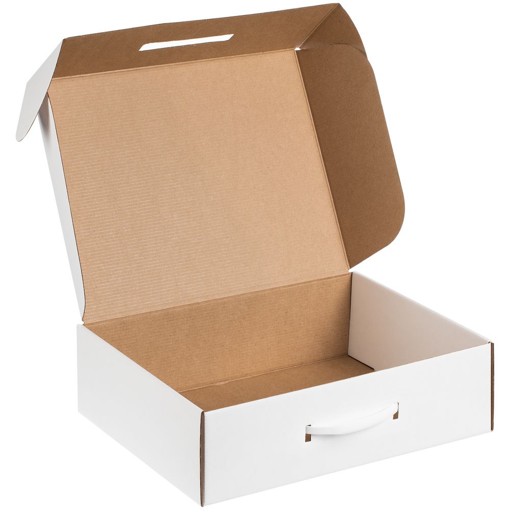 Коробка самосборная Light Case, белая, с белой ручкой (Миниатюра WWW (1000))