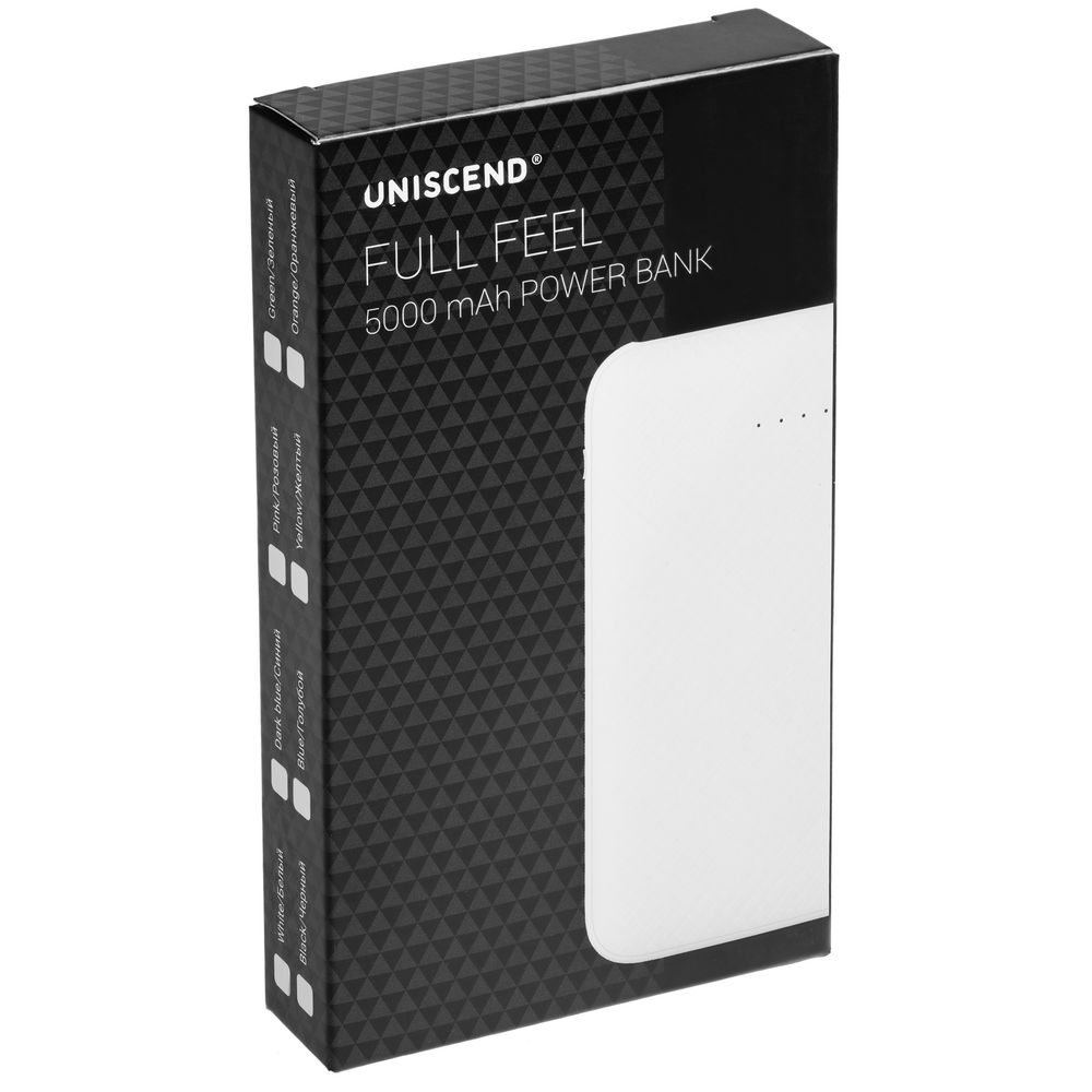 Внешний аккумулятор Uniscend Full Feel 5000 мАч, белый (Миниатюра WWW (1000))