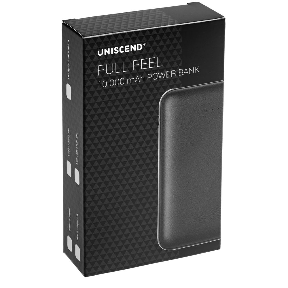 Внешний аккумулятор Uniscend Full Feel 10000 мАч, черный (Миниатюра WWW (1000))