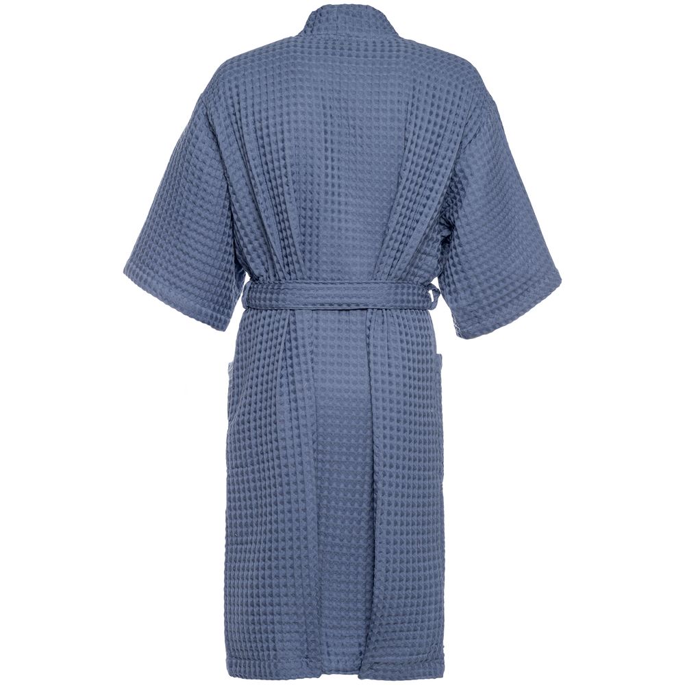 Халат вафельный мужской Boho Kimono, синий (Миниатюра WWW (1000))