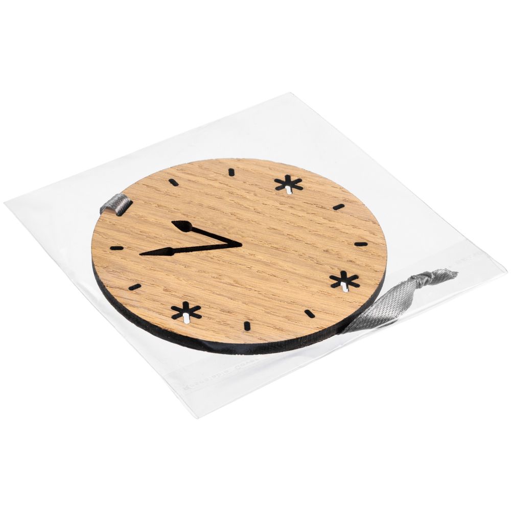 Деревянная подвеска Christmate, часы (Миниатюра WWW (1000))