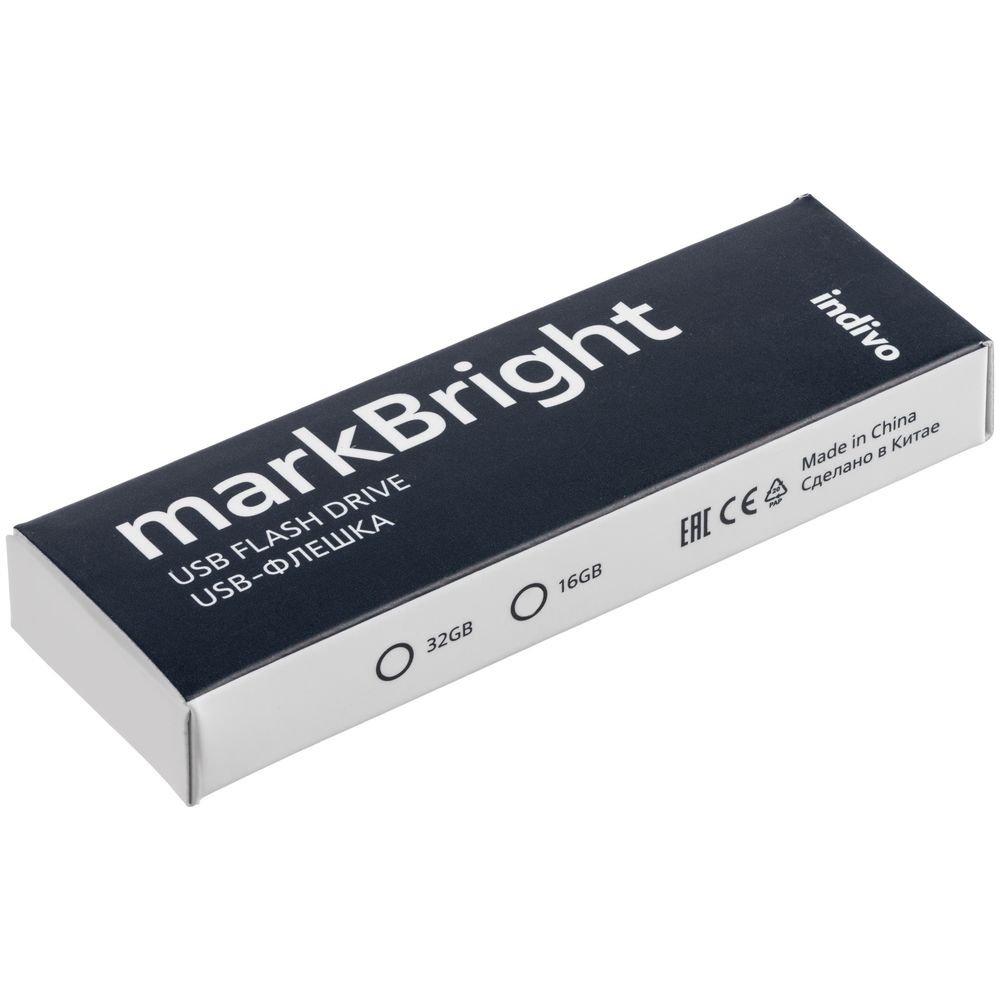 Флешка markBright с синей подсветкой, 32 Гб (Миниатюра WWW (1000))