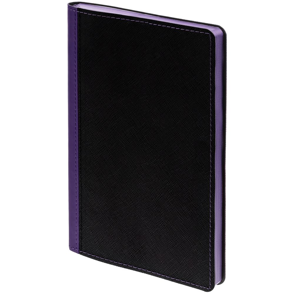 Ежедневник Nice Twice, недатированный, черный с фиолетовым (Миниатюра WWW (1000))