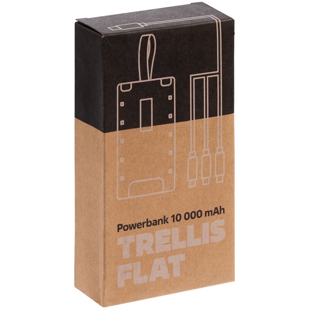 Аккумулятор Trellis Flat 10000 мАч, синий (Миниатюра WWW (1000))