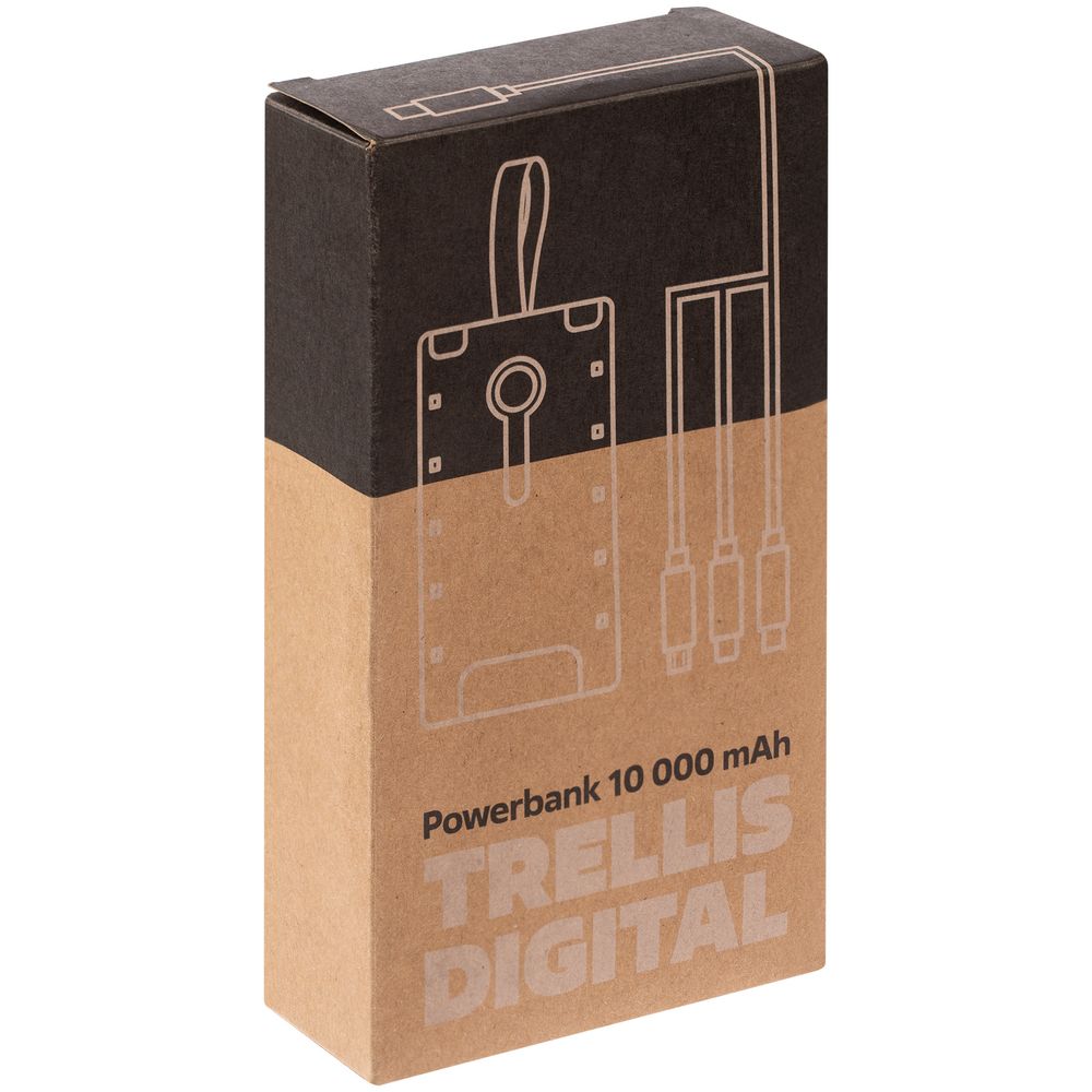 Аккумулятор Trellis Digital 10000 мАч, темно-серый (Миниатюра WWW (1000))