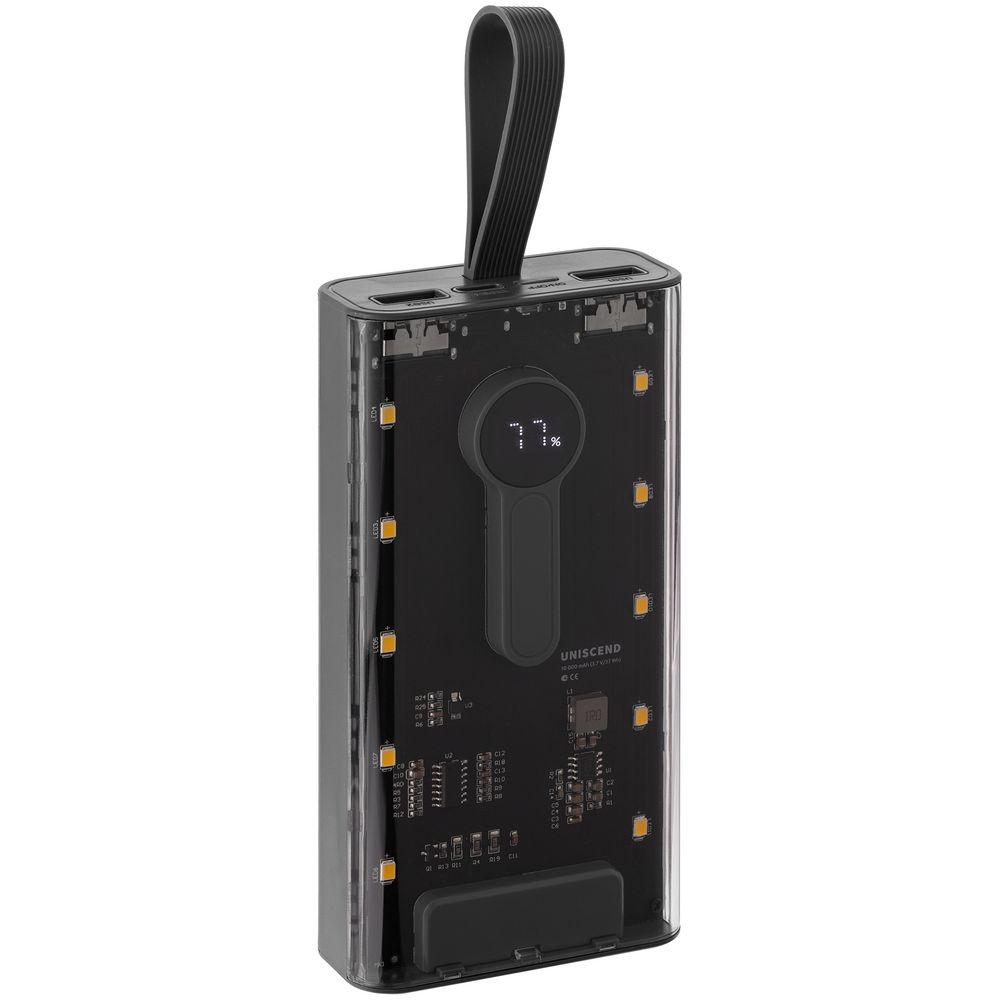 Аккумулятор Trellis Digital 10000 мАч, темно-серый (Миниатюра WWW (1000))