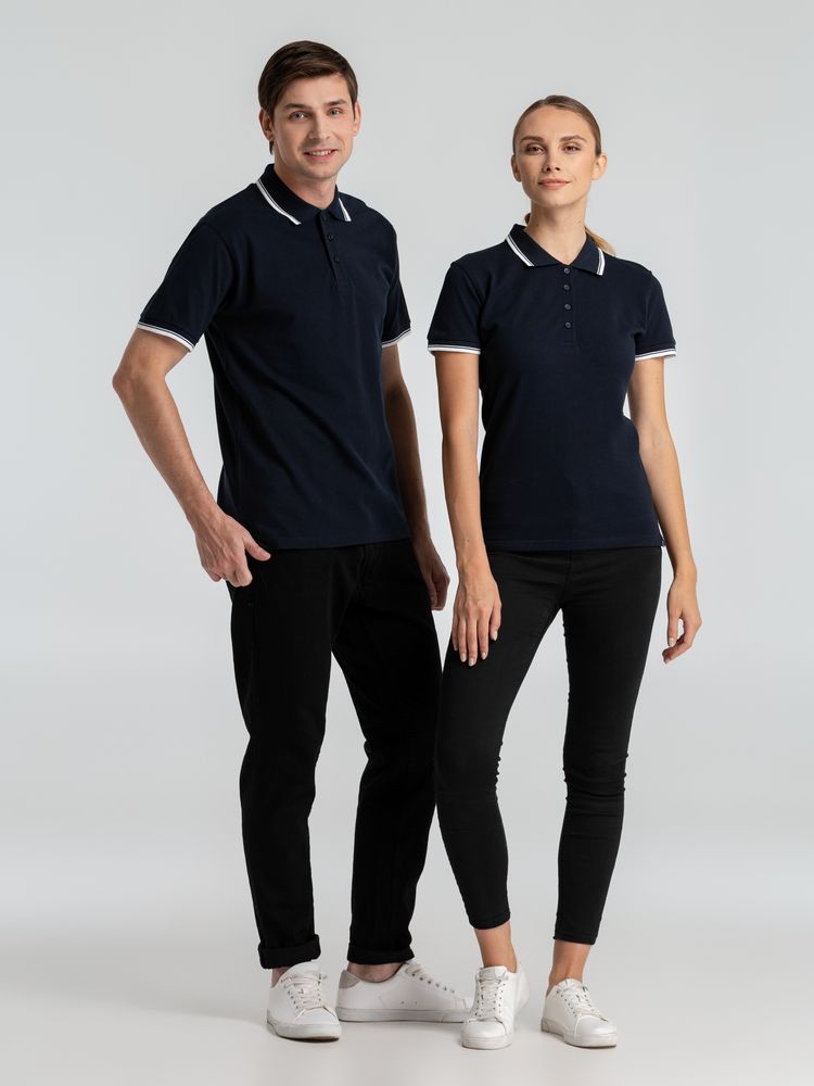 Рубашка поло мужская с контрастной отделкой Practice 270 черная (Миниатюра WWW (1000))