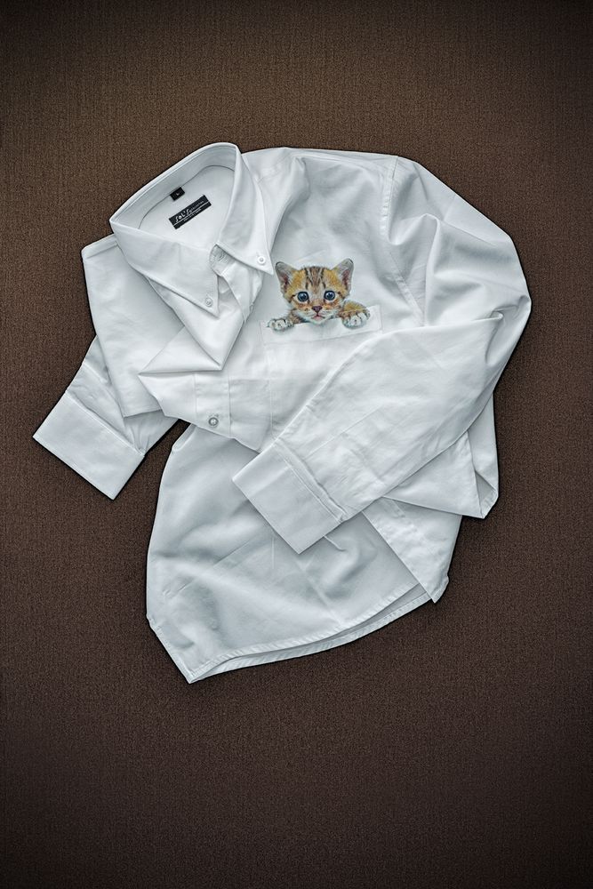 Рубашка мужская с длинным рукавом Bel Air, белая (Миниатюра WWW (1000))