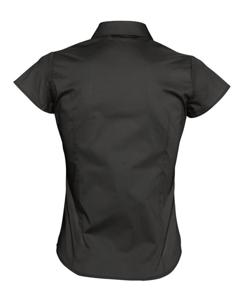 Рубашка женская с коротким рукавом Excess, черная (Миниатюра WWW (1000))