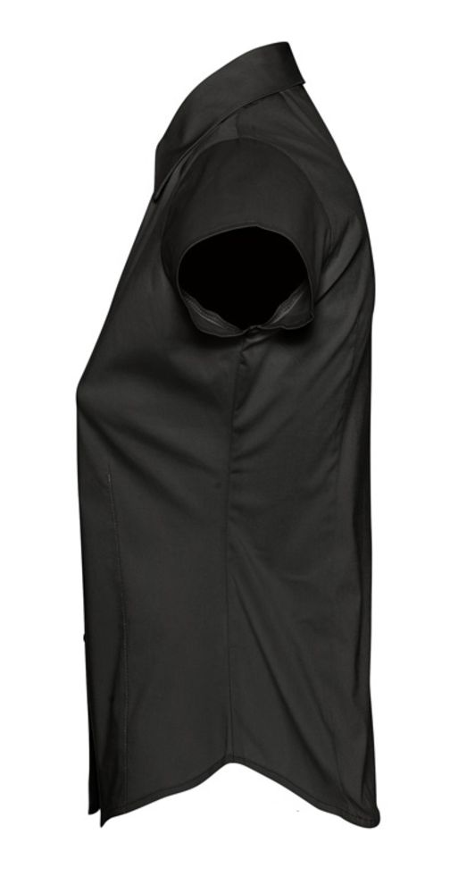 Рубашка женская с коротким рукавом Excess, черная (Миниатюра WWW (1000))