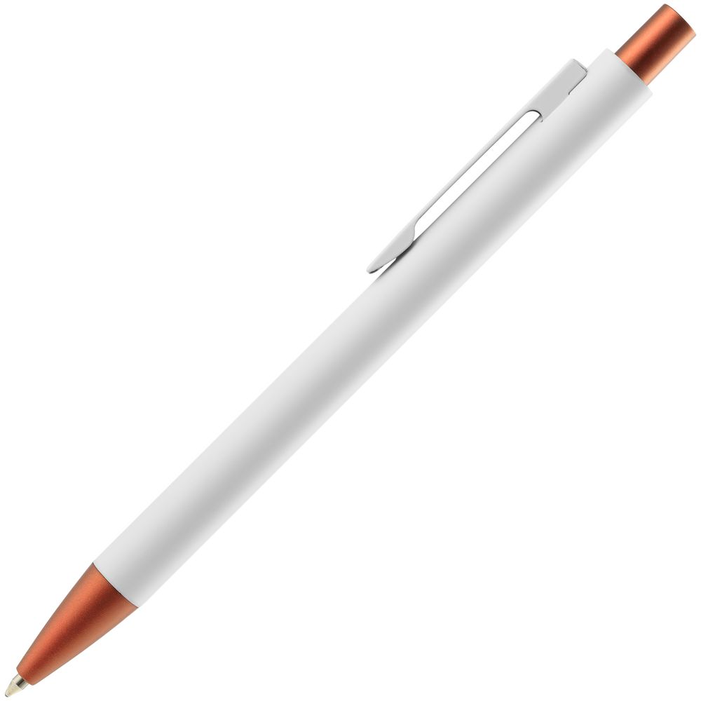 Ручка шариковая Chromatic White, белая с оранжевым (Миниатюра WWW (1000))