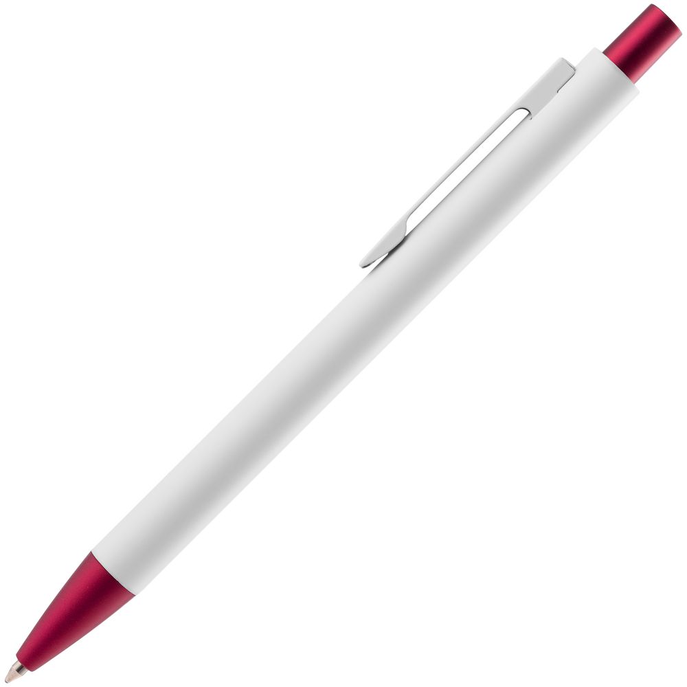 Ручка шариковая Chromatic White, белая с красным (Миниатюра WWW (1000))