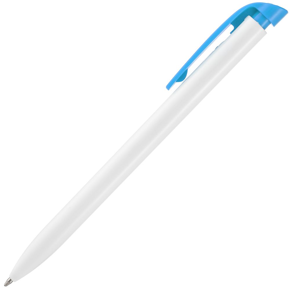 Ручка шариковая Favorite, белая с голубым (Миниатюра WWW (1000))