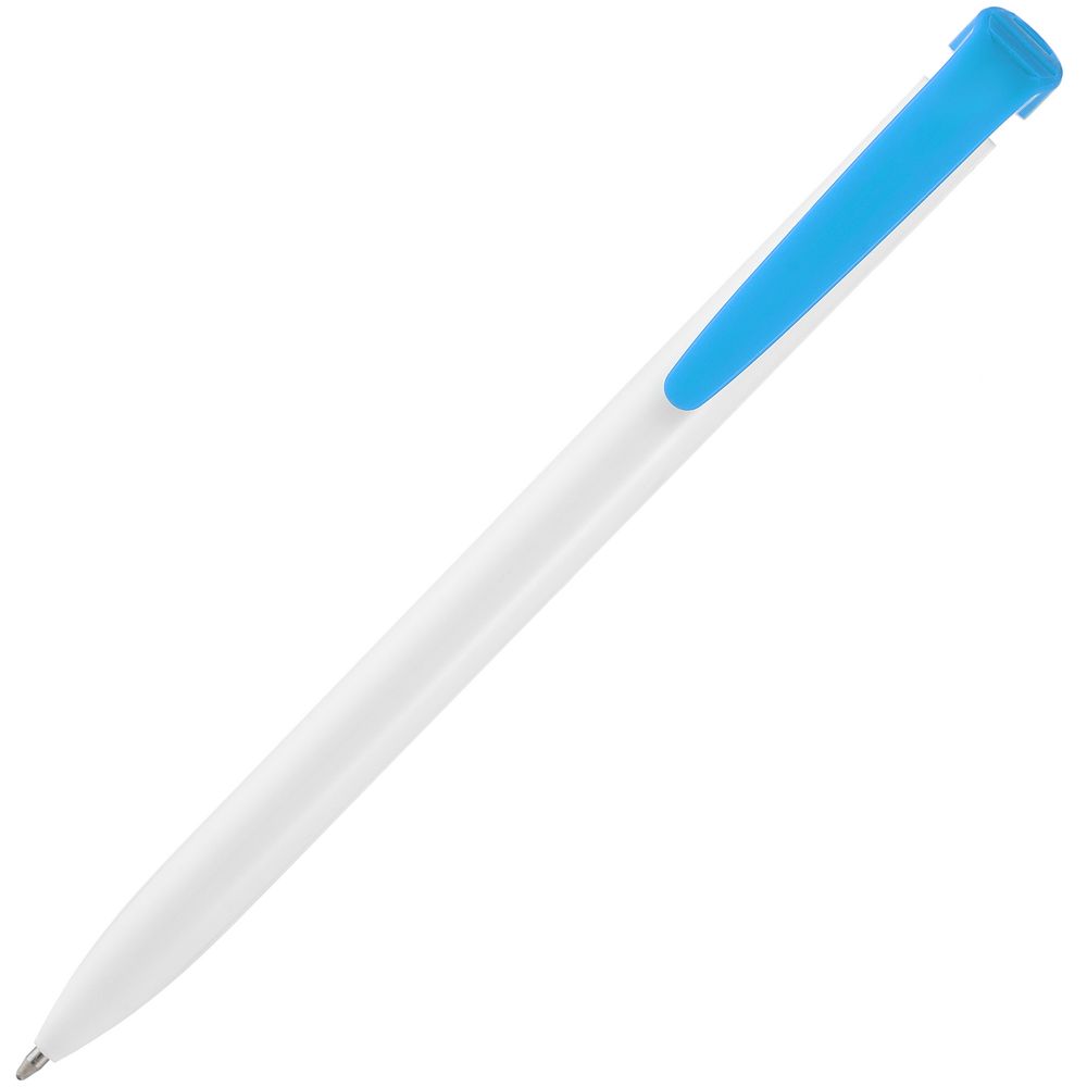 Ручка шариковая Favorite, белая с голубым (Миниатюра WWW (1000))