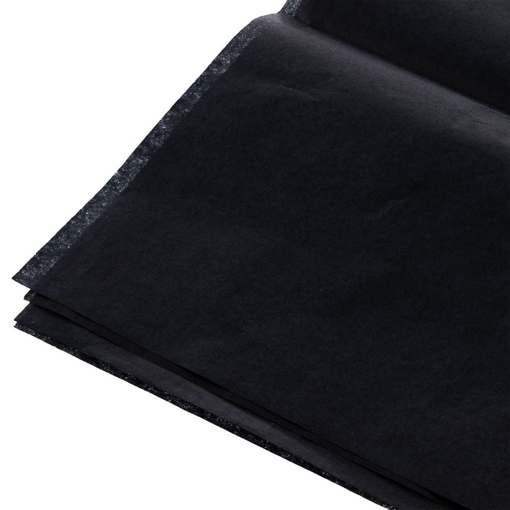 Декоративная упаковочная бумага Tissue, черная (Миниатюра WWW (1000))