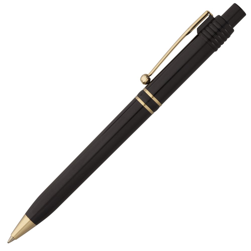 Ручка шариковая Raja Gold, черная (Миниатюра WWW (1000))