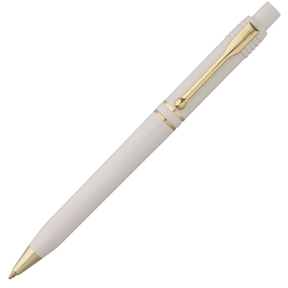 Ручка шариковая Raja Gold, белая (Миниатюра WWW (1000))
