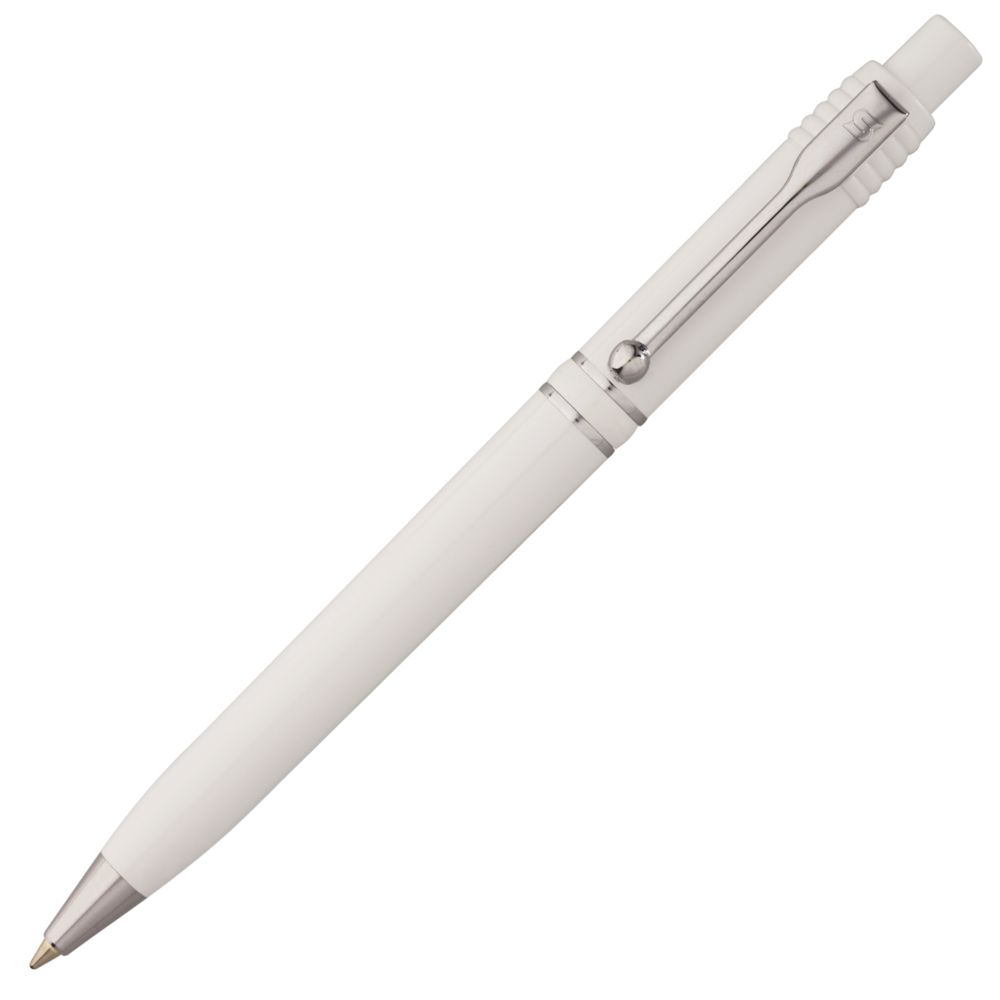 Ручка шариковая Raja Chrome, белая (Миниатюра WWW (1000))