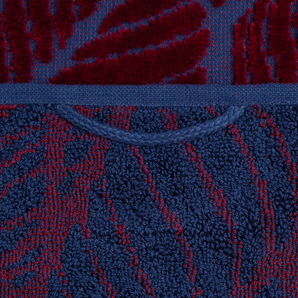 Полотенце In Leaf, малое, синее с бордовым (Миниатюра WWW (1000))