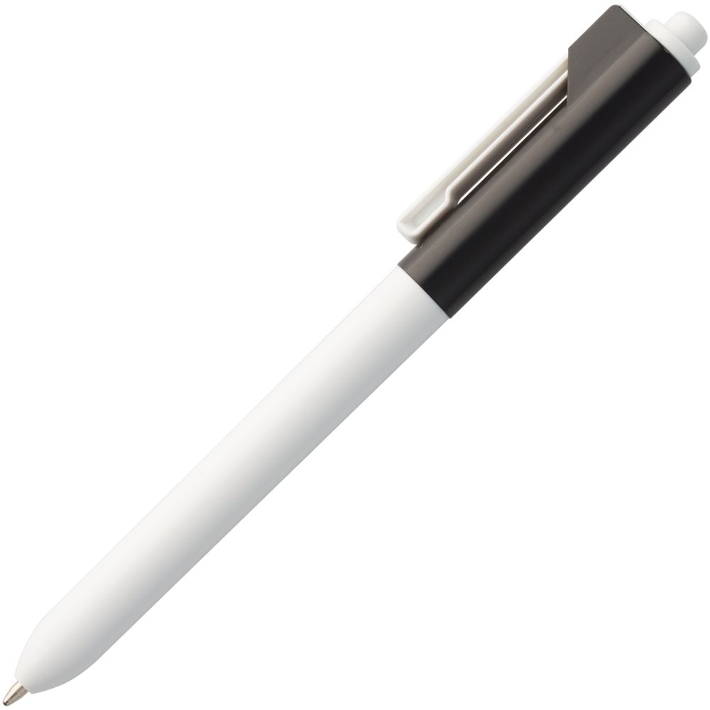 Ручка шариковая Hint Special, белая с черным (Миниатюра WWW (1000))