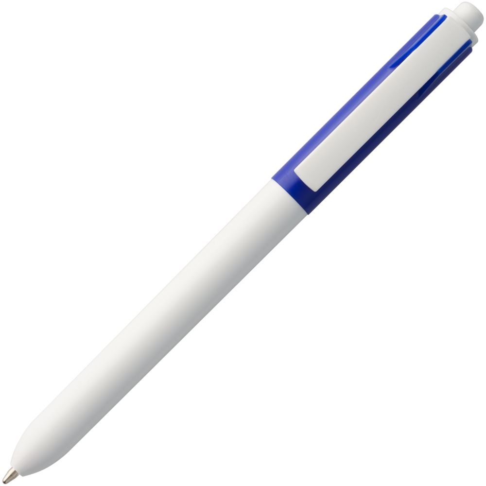 Ручка шариковая Hint Special, белая с синим (Миниатюра WWW (1000))