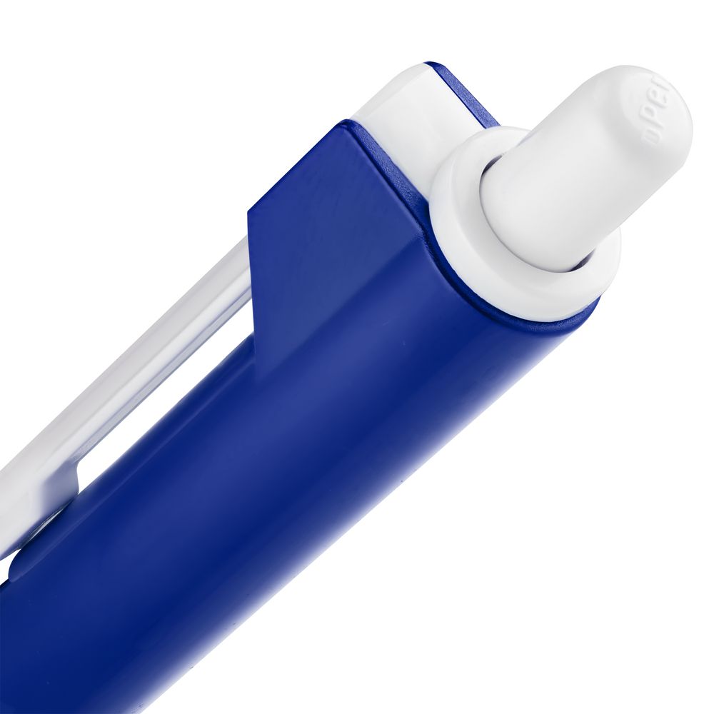 Ручка шариковая Hint Special, белая с синим (Миниатюра WWW (1000))
