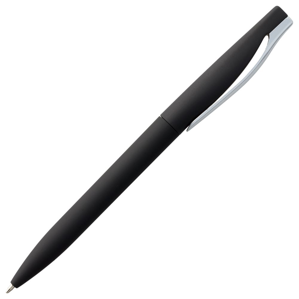 Ручка шариковая Pin Soft Touch, черная (Миниатюра WWW (1000))