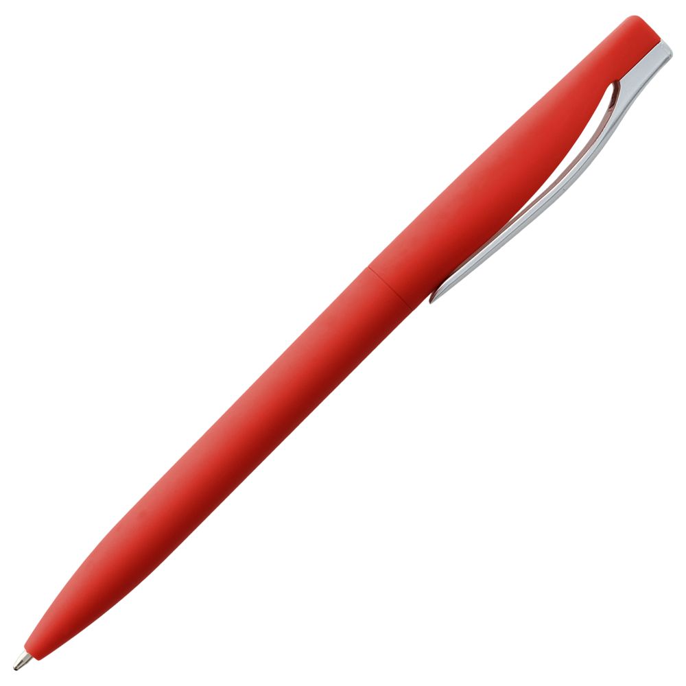 Ручка шариковая Pin Soft Touch, красная (Миниатюра WWW (1000))