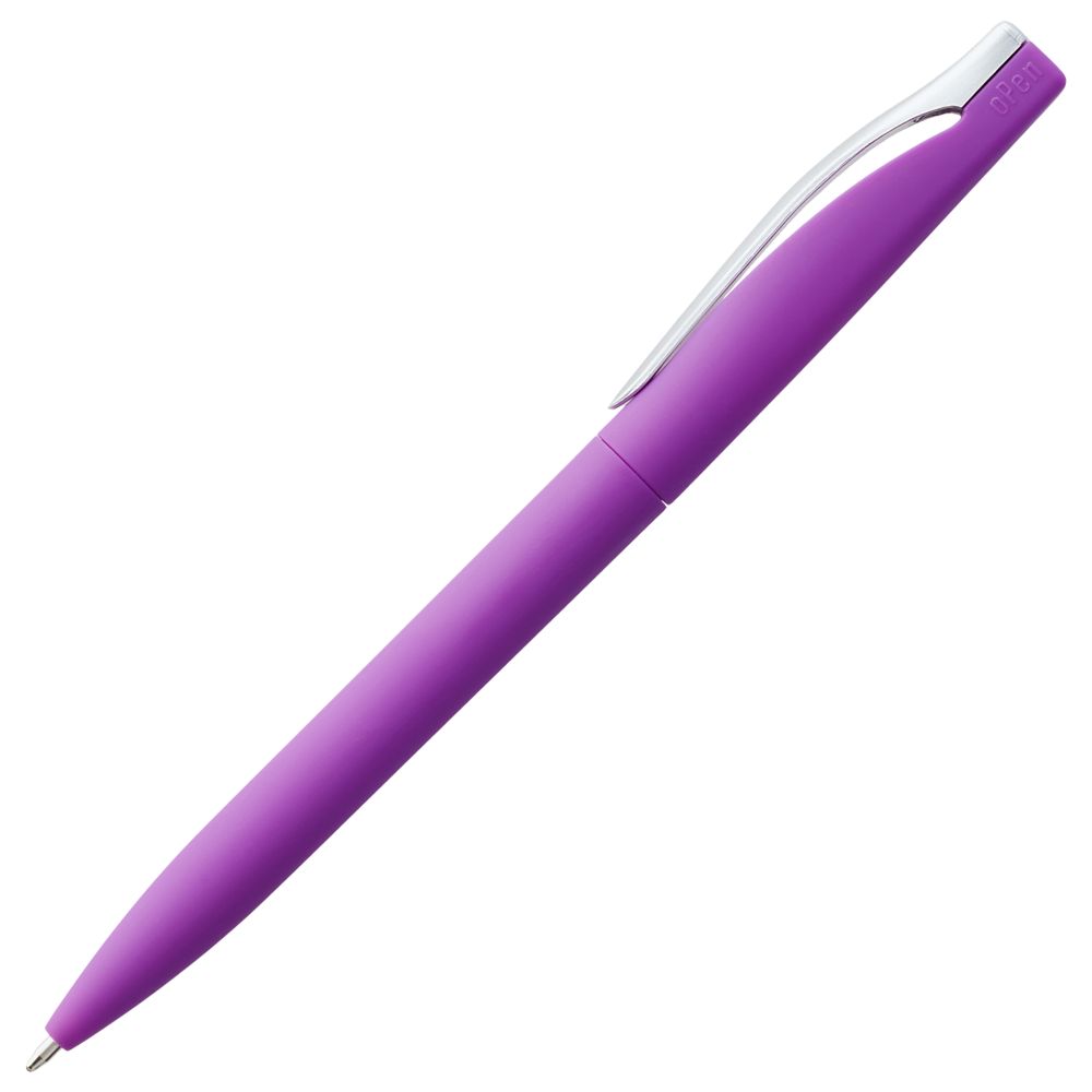 Ручка шариковая Pin Soft Touch, фиолетовая (Миниатюра WWW (1000))