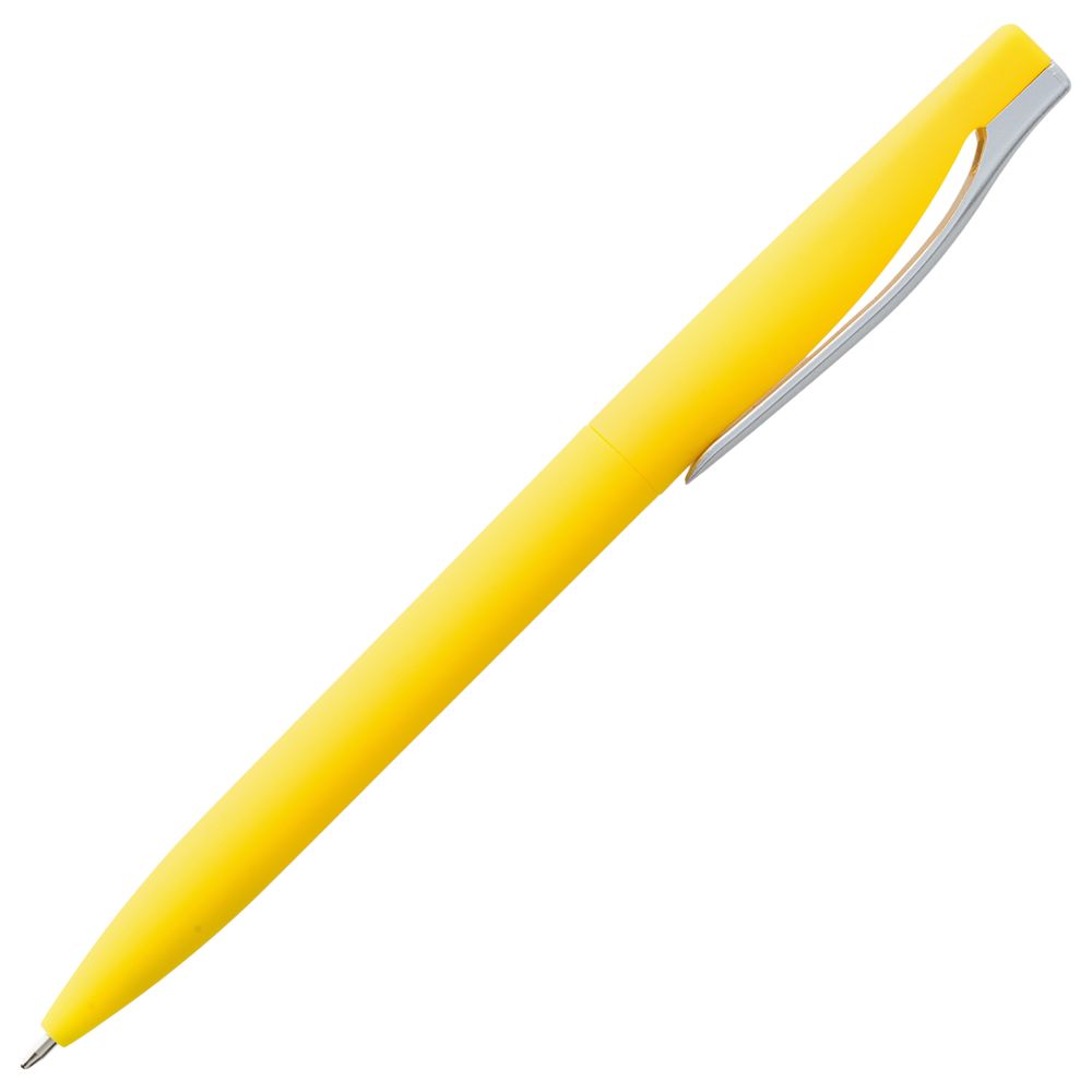 Ручка шариковая Pin Soft Touch, желтая (Миниатюра WWW (1000))