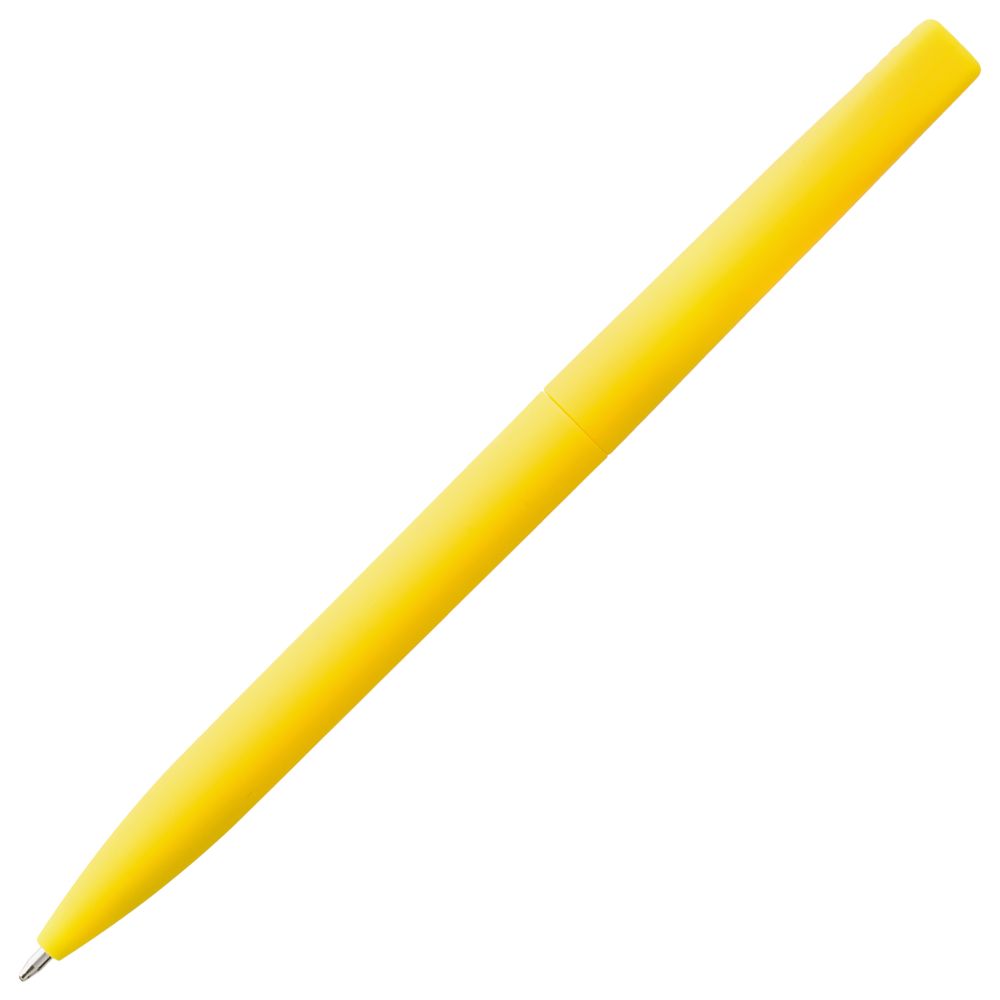 Ручка шариковая Pin Soft Touch, желтая (Миниатюра WWW (1000))