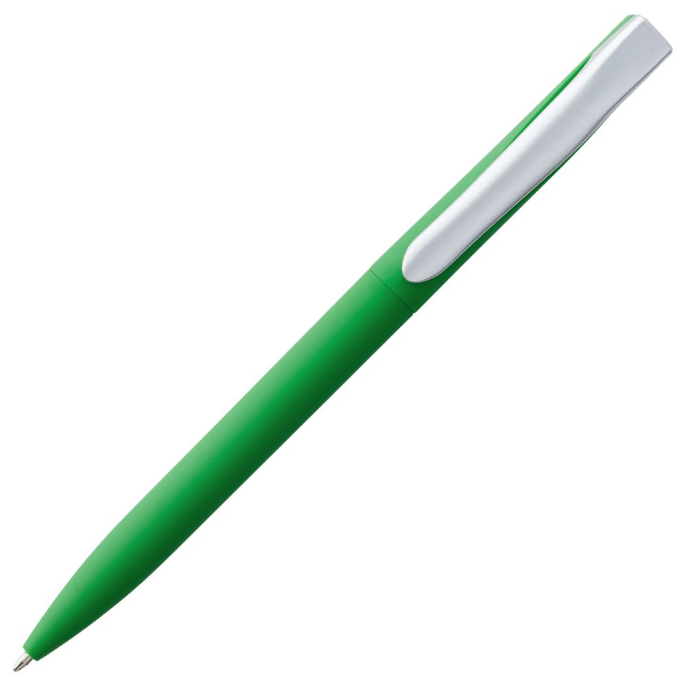 Ручка шариковая Pin Soft Touch, зеленая (Миниатюра WWW (1000))