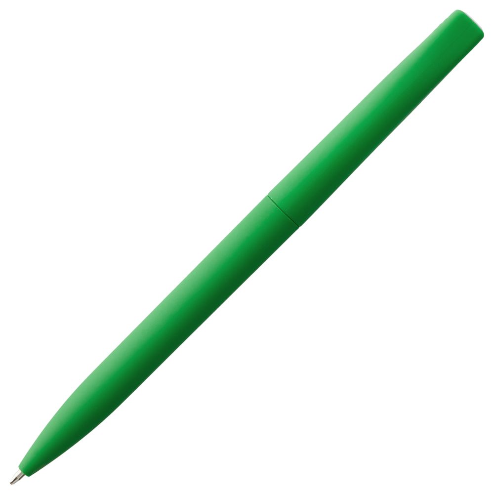 Ручка шариковая Pin Soft Touch, зеленая (Миниатюра WWW (1000))