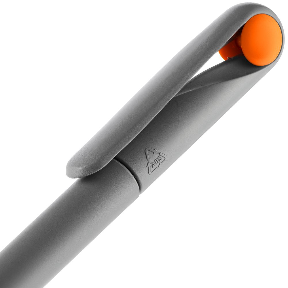 Ручка шариковая Prodir DS1 TMM Dot, серая с оранжевым (Миниатюра WWW (1000))