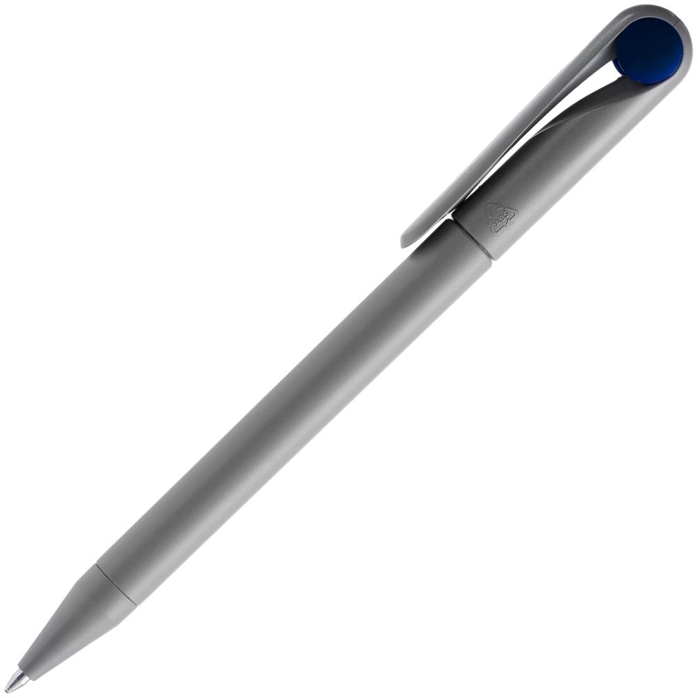 Ручка шариковая Prodir DS1 TMM Dot, серая с синим (Миниатюра WWW (1000))