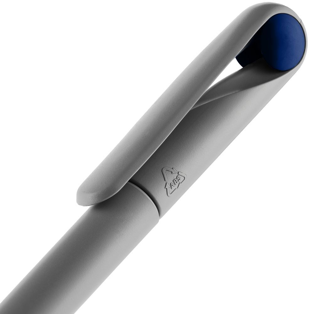 Ручка шариковая Prodir DS1 TMM Dot, серая с синим (Миниатюра WWW (1000))