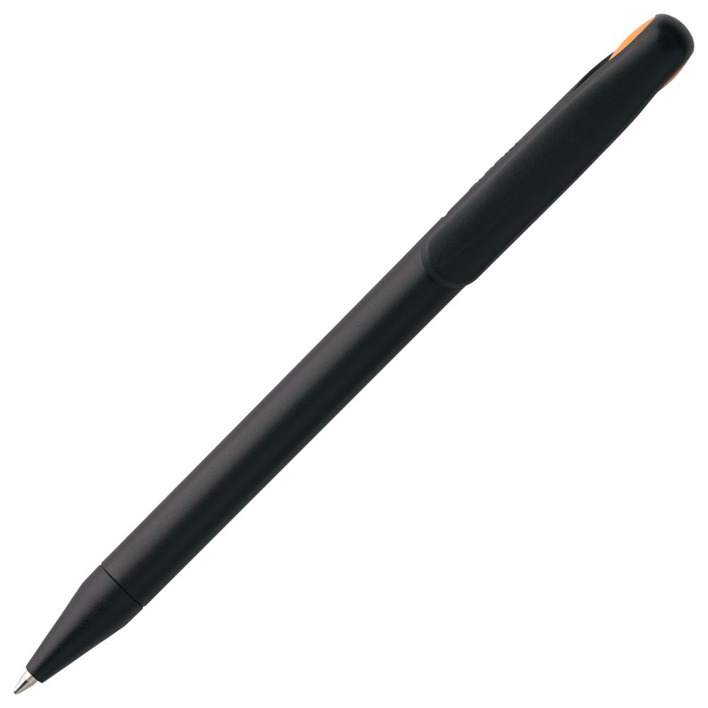 Ручка шариковая Prodir DS1 TMM Dot, черная с оранжевым (Миниатюра WWW (1000))