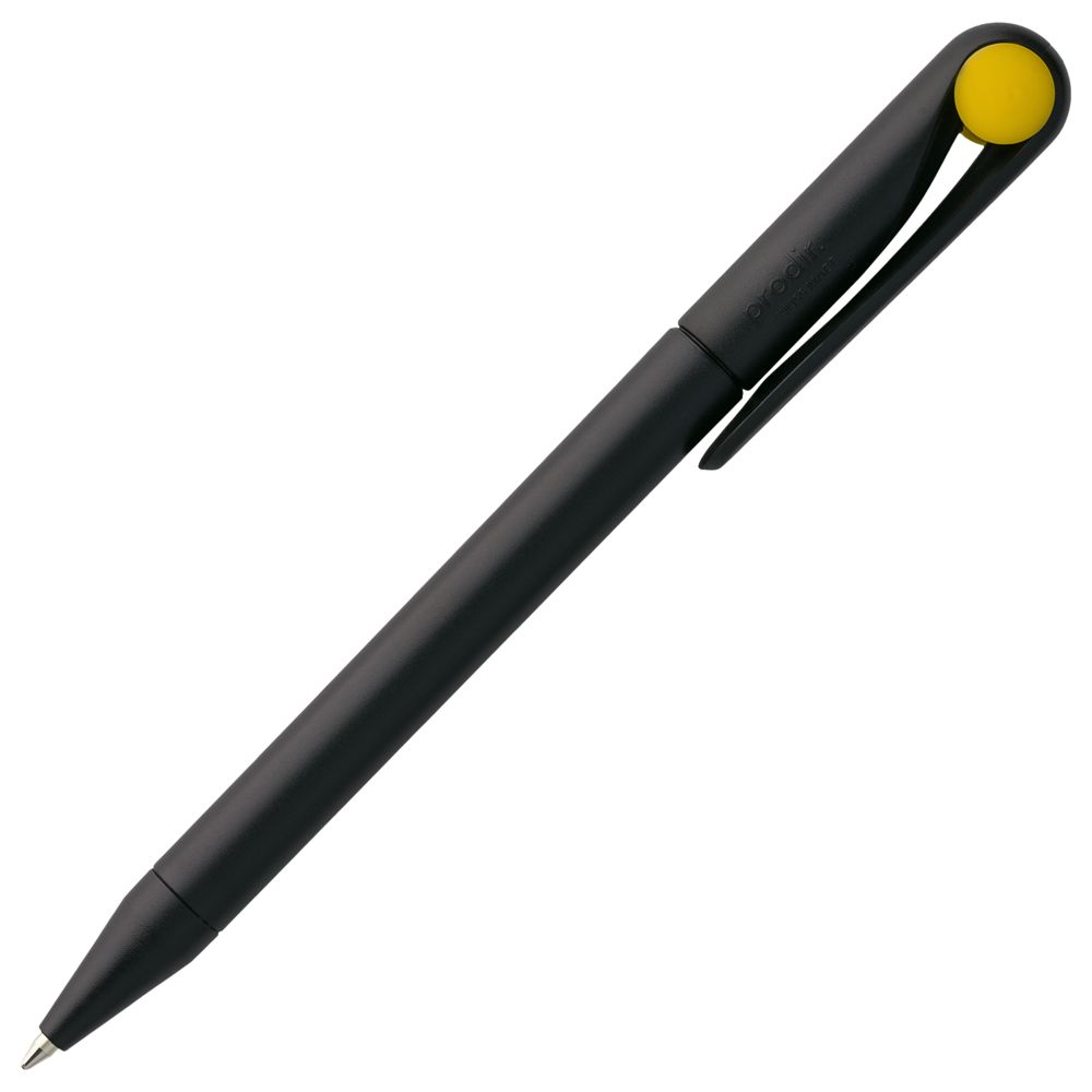 Ручка шариковая Prodir DS1 TMM Dot, черная с желтым (Миниатюра WWW (1000))