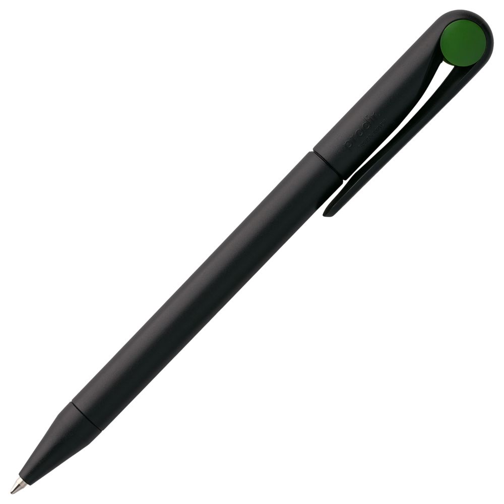 Ручка шариковая Prodir DS1 TMM Dot, черная с зеленым (Миниатюра WWW (1000))