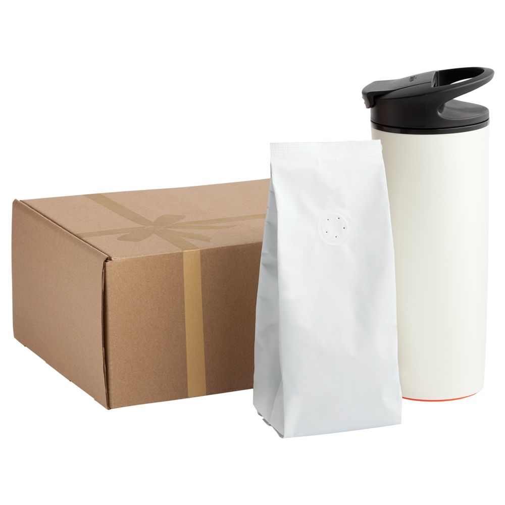 Кофе в зернах, в белой упаковке (Миниатюра WWW (1000))