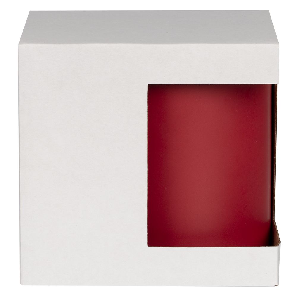 Коробка для кружки с окном Cupcase, белая (Миниатюра WWW (1000))