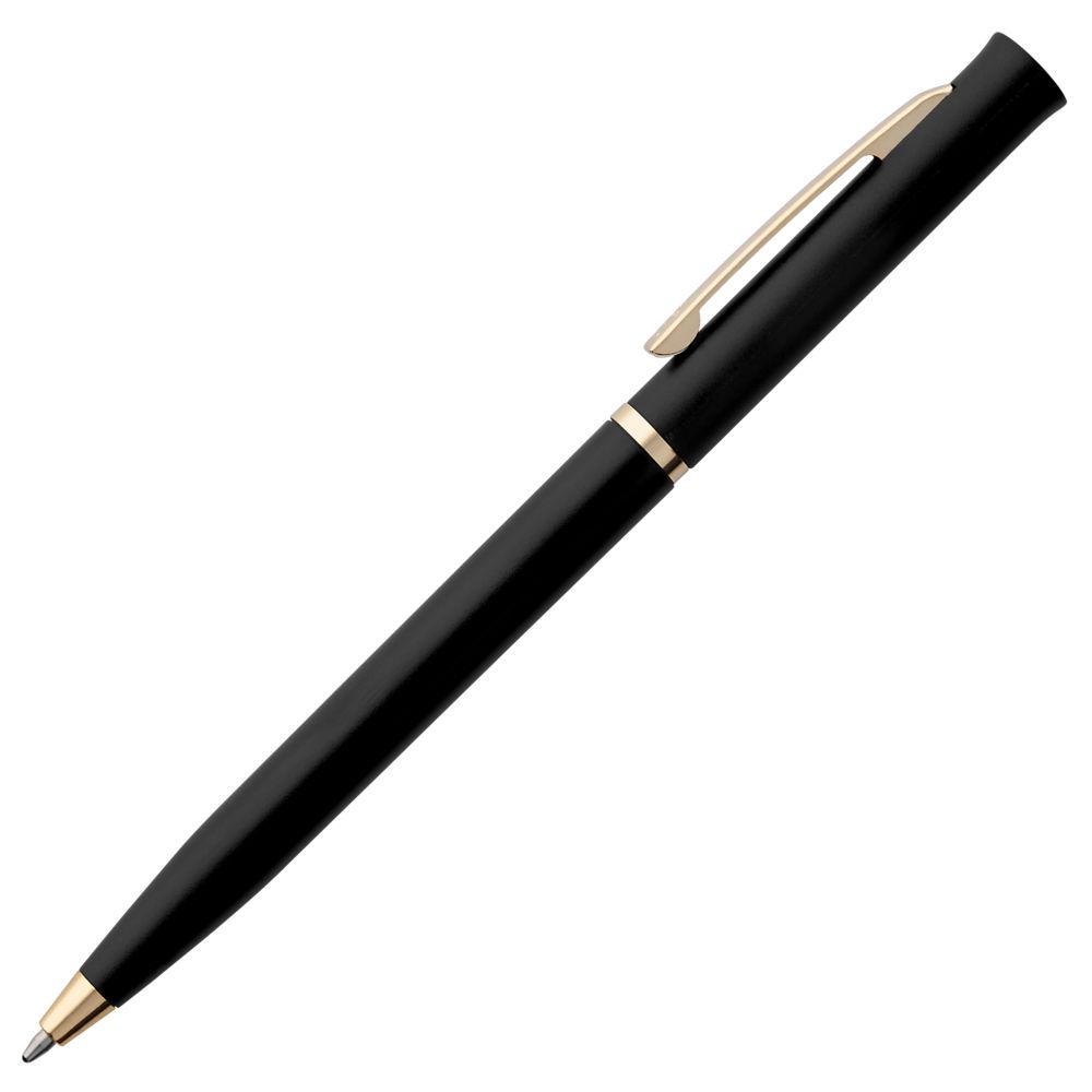 Ручка шариковая Euro Gold, черная (Миниатюра WWW (1000))