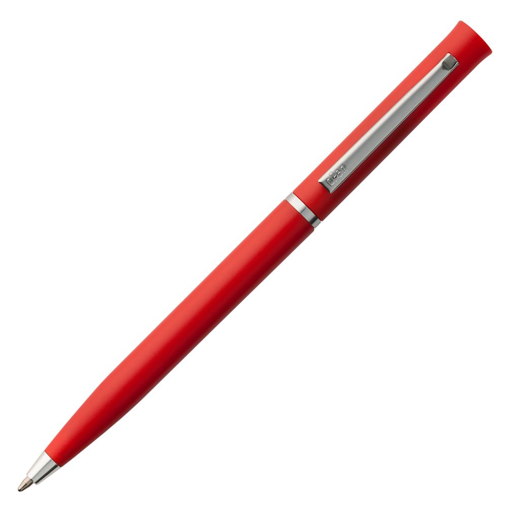 Ручка шариковая Euro Chrome, красная (Миниатюра WWW (1000))